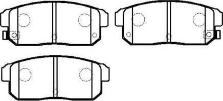 HSB Gold HP8227 - Brake Pad Set, disc brake autospares.lv