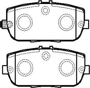 HSB Gold HP8271 - Brake Pad Set, disc brake autospares.lv