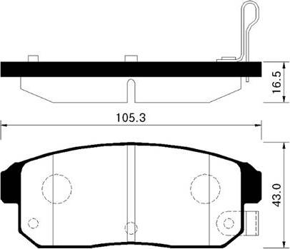 HSB Gold HP3003 - Brake Pad Set, disc brake autospares.lv