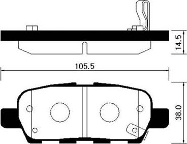 HSB Gold HP3007 - Brake Pad Set, disc brake autospares.lv