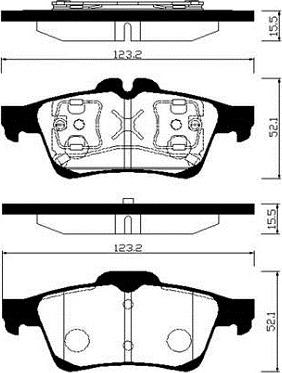 Alanko 10300707 - Brake Pad Set, disc brake autospares.lv