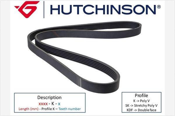 Hutchinson 2630 K 7 - V-Ribbed Belt autospares.lv