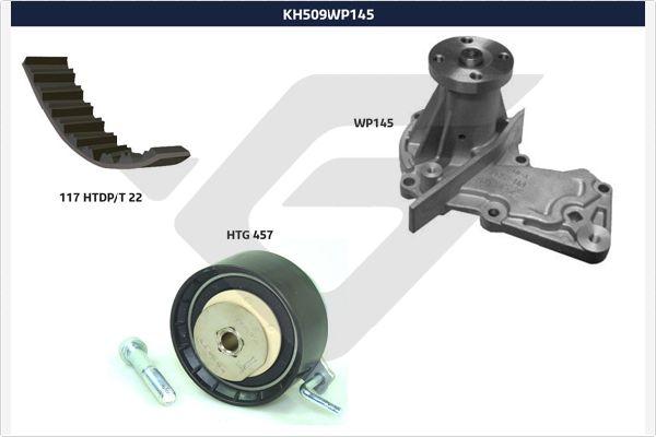 Hutchinson KH 509WP145 - Water Pump & Timing Belt Set autospares.lv