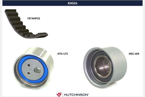 Hutchinson KH 524 - Timing Belt Set autospares.lv