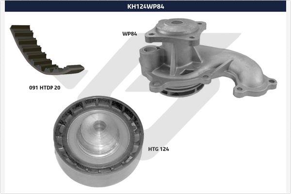 Hutchinson KH 124WP84 - Water Pump & Timing Belt Set autospares.lv