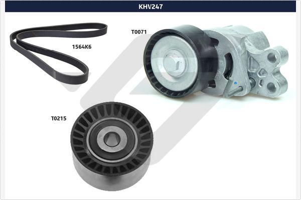 Hutchinson KHV 247 - V-Ribbed Belt Set autospares.lv