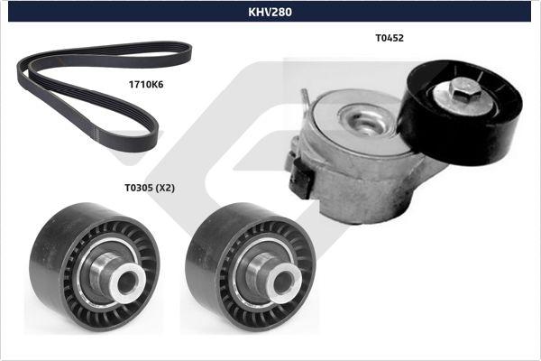 Hutchinson KHV 280 - V-Ribbed Belt Set autospares.lv