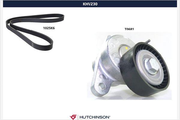 Hutchinson KHV 230 - V-Ribbed Belt Set autospares.lv