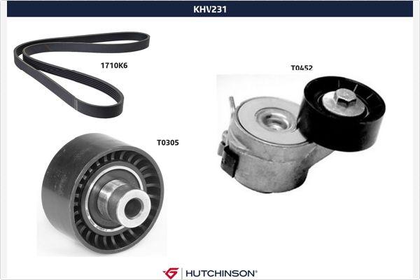Hutchinson KHV 231 - V-Ribbed Belt Set autospares.lv