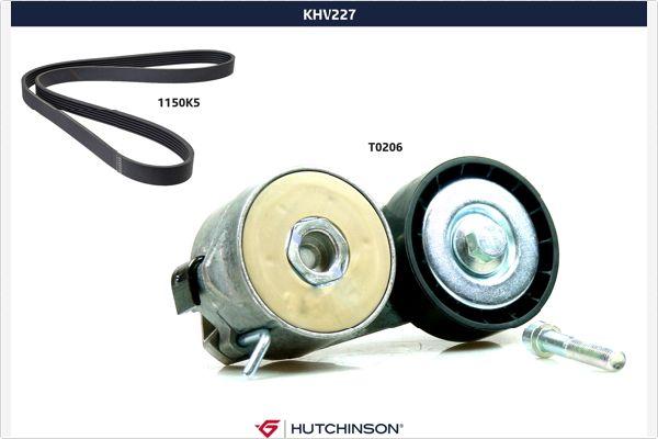 Hutchinson KHV 227 - V-Ribbed Belt Set autospares.lv