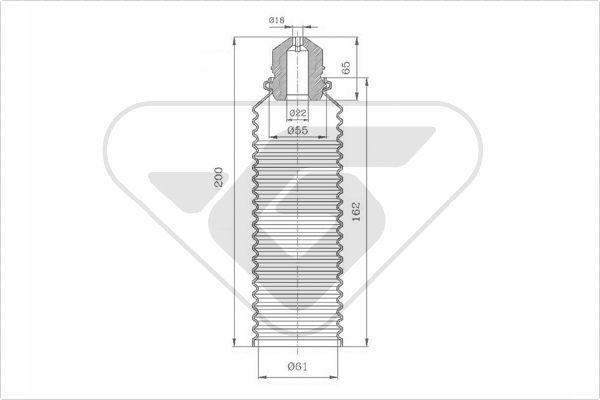 Hutchinson KP079 - Dust Cover Kit, shock absorber autospares.lv