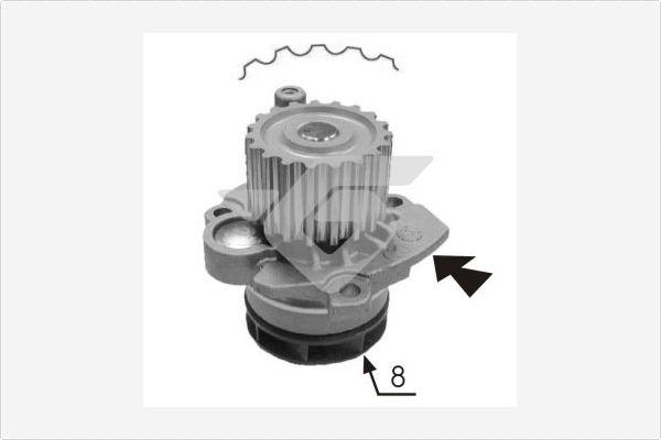 Hutchinson WP0056V - Water Pump autospares.lv