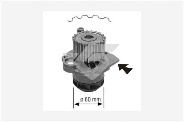 Hutchinson WP0058V - Water Pump autospares.lv