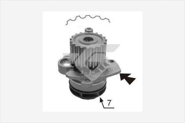 Hutchinson WP0067V - Water Pump autospares.lv