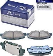 Hyundai 581013XA20 - Brake Pad Set, disc brake autospares.lv