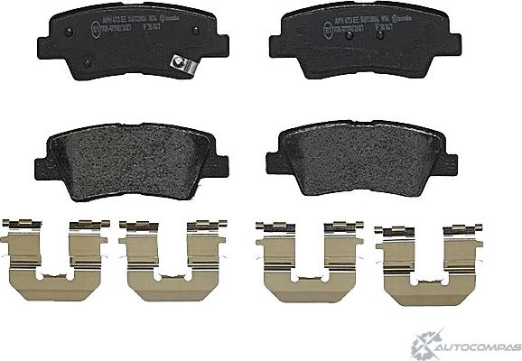 Hyundai 583023KA62 - Brake Pad Set, disc brake autospares.lv