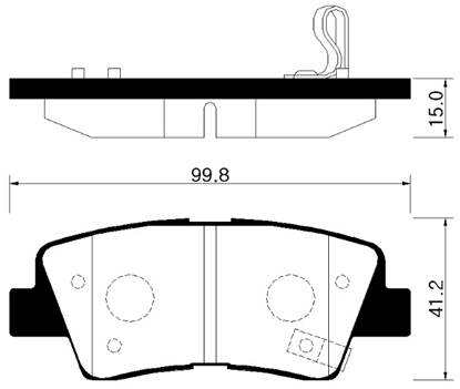 Hyundai 583023ZA70 - Brake Pad Set, disc brake autospares.lv
