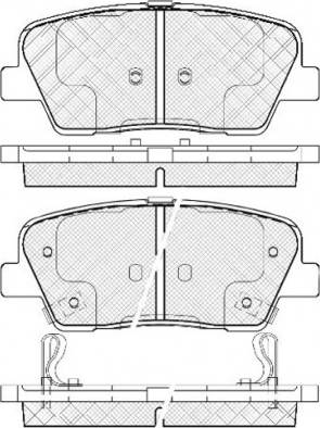 Hyundai 583022WA70 - Brake Pad Set, disc brake autospares.lv