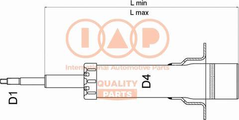 IAP QUALITY PARTS 504-06060U - Shock Absorber autospares.lv