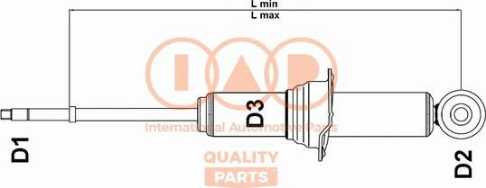 IAP QUALITY PARTS 504-06061U - Shock Absorber autospares.lv