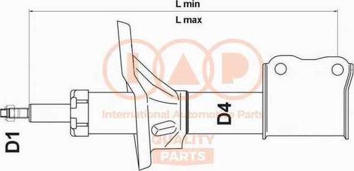 IAP QUALITY PARTS 504-17157 - Shock Absorber autospares.lv