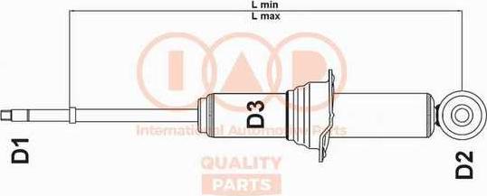 IAP QUALITY PARTS 504-06061 - Shock Absorber autospares.lv