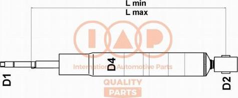 IAP QUALITY PARTS 504-11065 - Shock Absorber autospares.lv