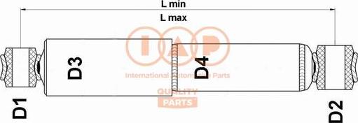 IAP QUALITY PARTS 504-17063 - Shock Absorber autospares.lv