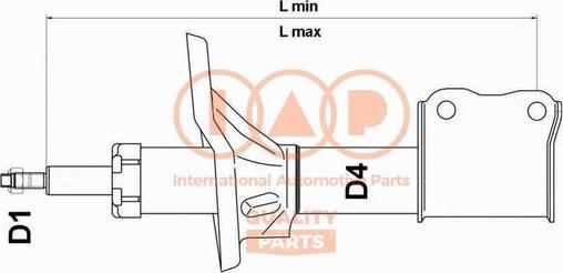 IAP QUALITY PARTS 504-07004 - Shock Absorber autospares.lv