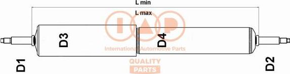 IAP QUALITY PARTS 504-14050 - Shock Absorber autospares.lv
