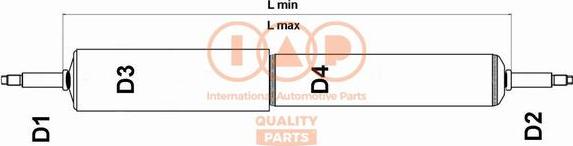 IAP QUALITY PARTS 504-14030 - Shock Absorber autospares.lv