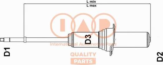 IAP QUALITY PARTS 504-17006 - Shock Absorber autospares.lv