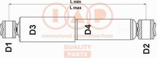 IAP QUALITY PARTS 504-13045 - Shock Absorber autospares.lv