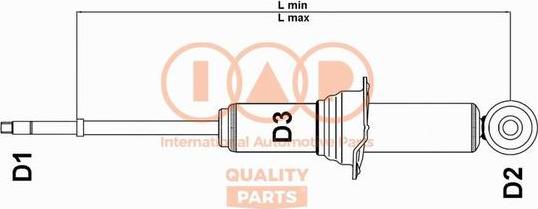 IAP QUALITY PARTS 504-13080U - Shock Absorber autospares.lv