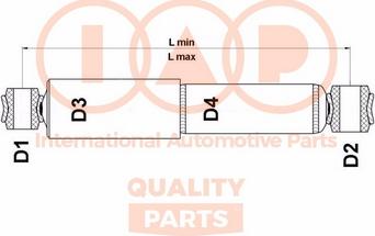 IAP QUALITY PARTS 504-17042GE - Shock Absorber autospares.lv