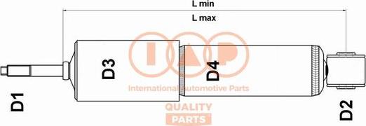 IAP QUALITY PARTS 504-17060H - Shock Absorber autospares.lv