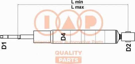 IAP QUALITY PARTS 504-17004 - Shock Absorber autospares.lv