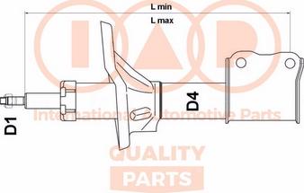 IAP QUALITY PARTS 504-17083B - Shock Absorber autospares.lv