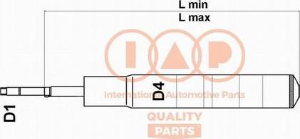 IAP QUALITY PARTS 504-20030 - Shock Absorber autospares.lv