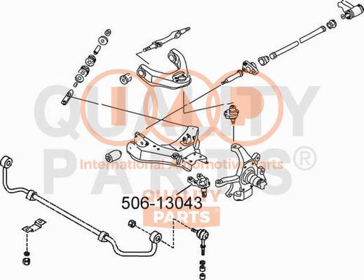 IAP QUALITY PARTS 506-13043 - Ball Joint autospares.lv