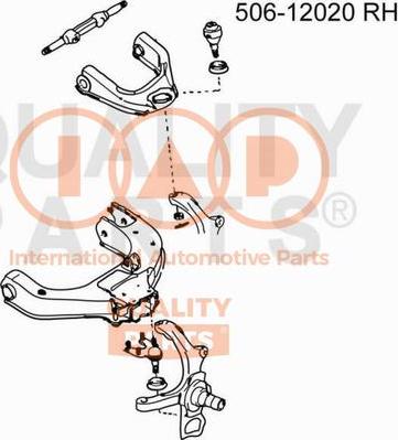 IAP QUALITY PARTS 506-12020 - Ball Joint autospares.lv