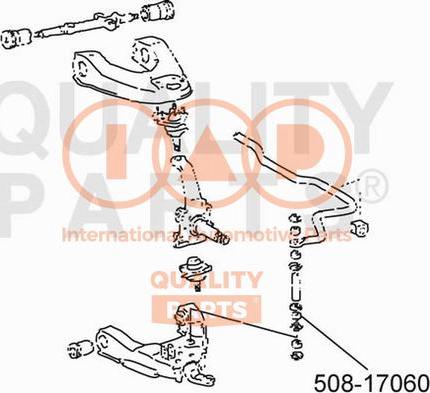 IAP QUALITY PARTS 508-17060 - Bearing Bush, stabiliser autospares.lv