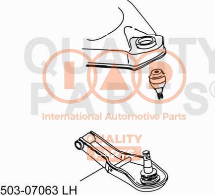 IAP QUALITY PARTS 503-07063 - Track Control Arm autospares.lv