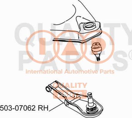 IAP QUALITY PARTS 503-07062 - Track Control Arm autospares.lv