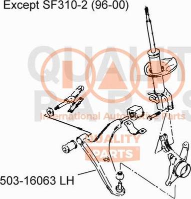IAP QUALITY PARTS 503-16063 - Track Control Arm autospares.lv