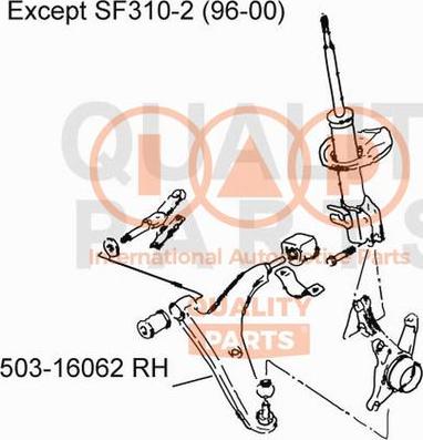 IAP QUALITY PARTS 503-16062 - Track Control Arm autospares.lv