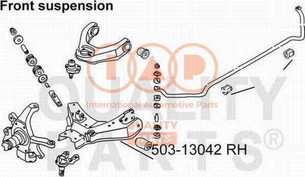 IAP QUALITY PARTS 503-13042 - Track Control Arm autospares.lv