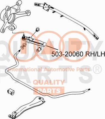 IAP QUALITY PARTS 503-20060 - Track Control Arm autospares.lv