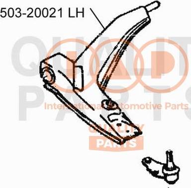 IAP QUALITY PARTS 503-20021 - Track Control Arm autospares.lv