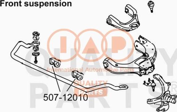 IAP QUALITY PARTS 507-12010 - Bearing Bush, stabiliser autospares.lv